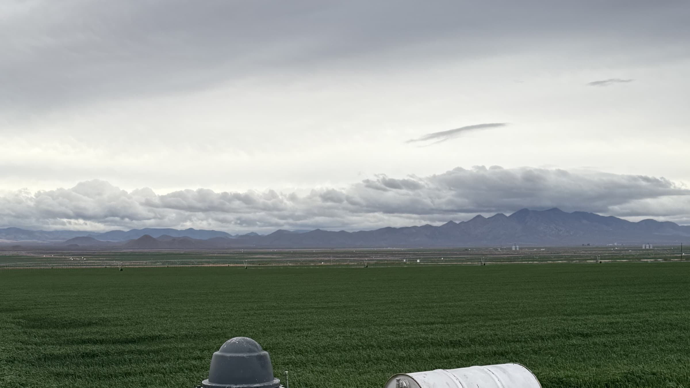 Well site overlooking the Sulphur Springs Valley